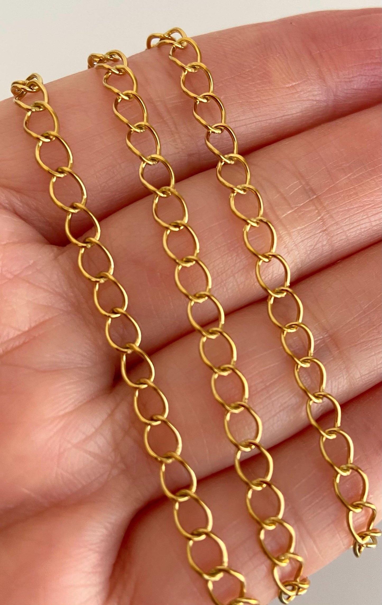 18K Gold Over Stainless Steel Extension Chain (4x5mm)