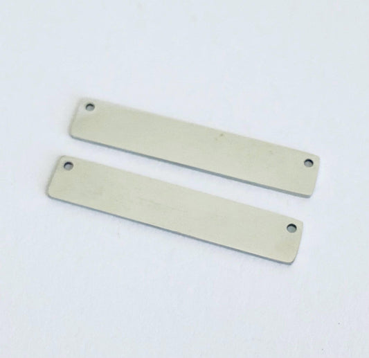 Stainless Steel Name Plate Blank (6mm x 32mm )