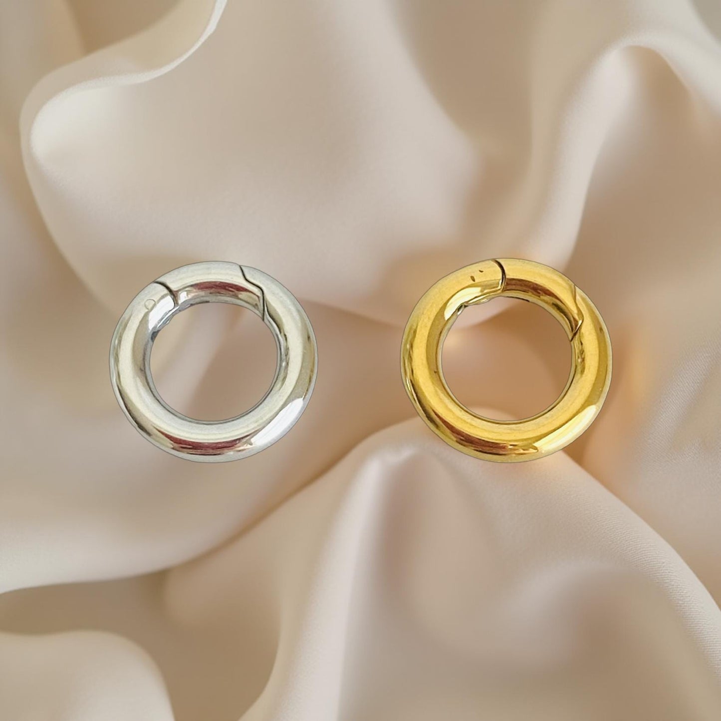 12mm Stainless Steel Round Open Clasp