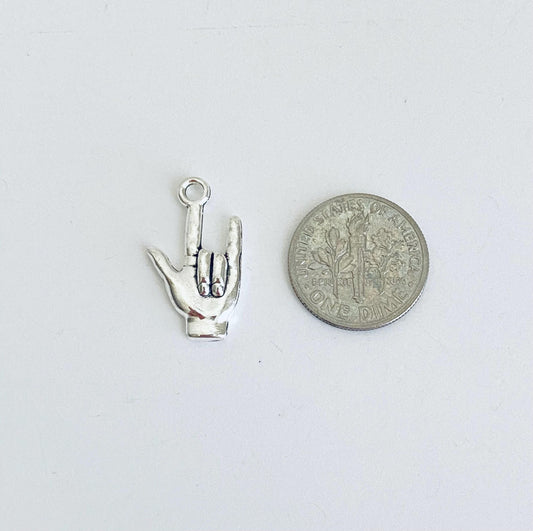 I Love You Hand Sign Charm
