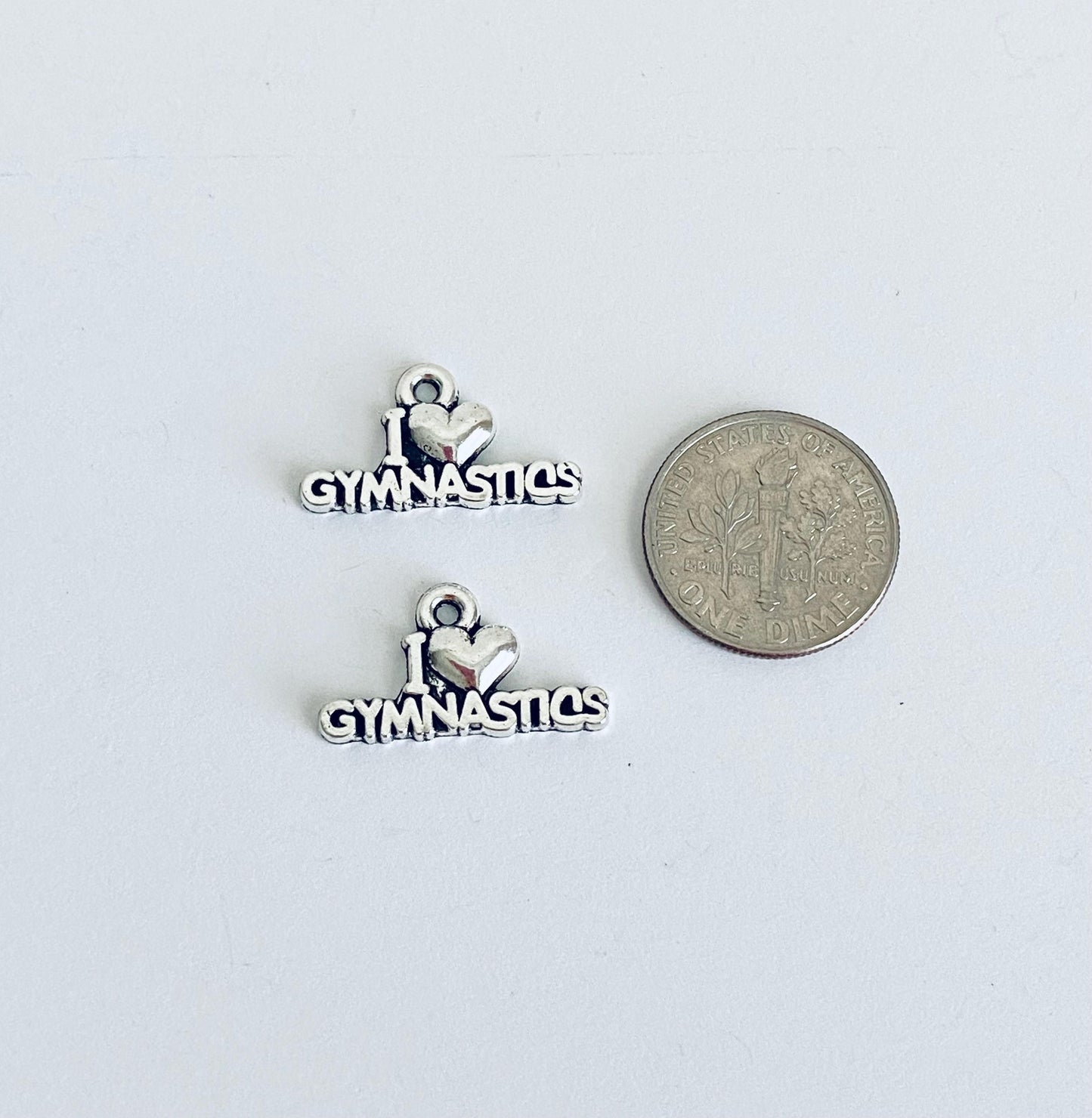 I Love Gymnastics Charm