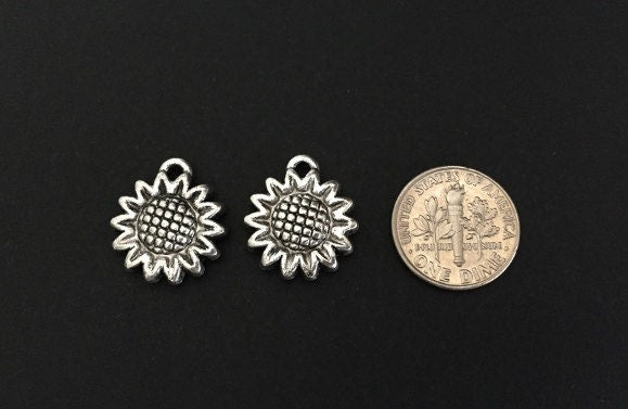 Small Sunflower Charm