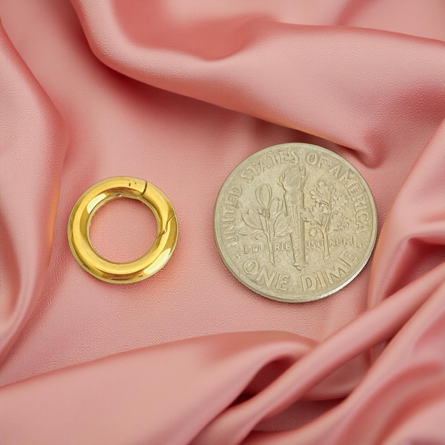 12mm Stainless Steel Round Open Clasp