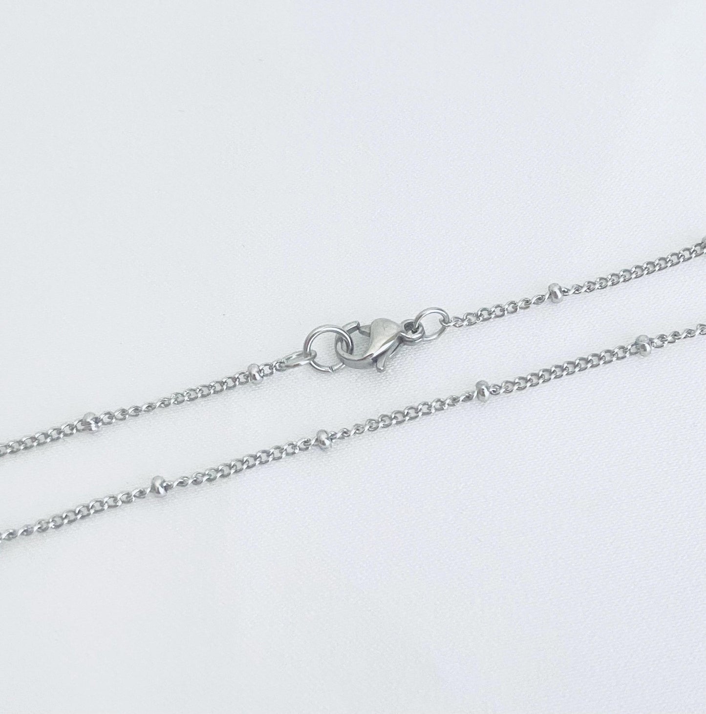 Minimalist Stainless Steel Satellite Chain Necklace