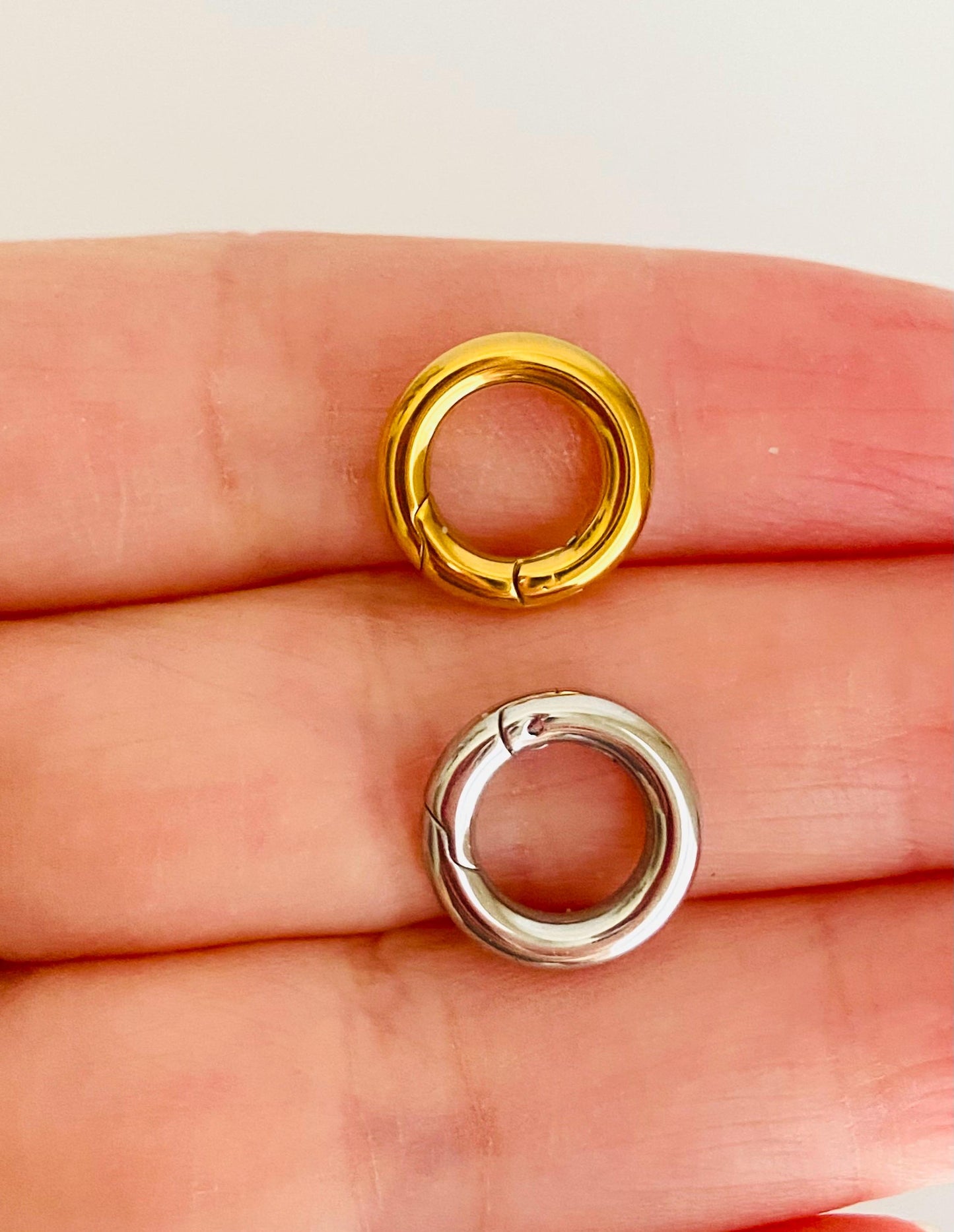 12mm Stainless Steel Round Open Clasp