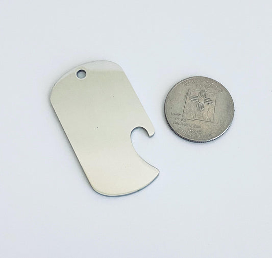Engravable Stainless Steel Bottle Opener • Personalized Bottle Opener Blank for Custom Engraving, Keychains & Gifts