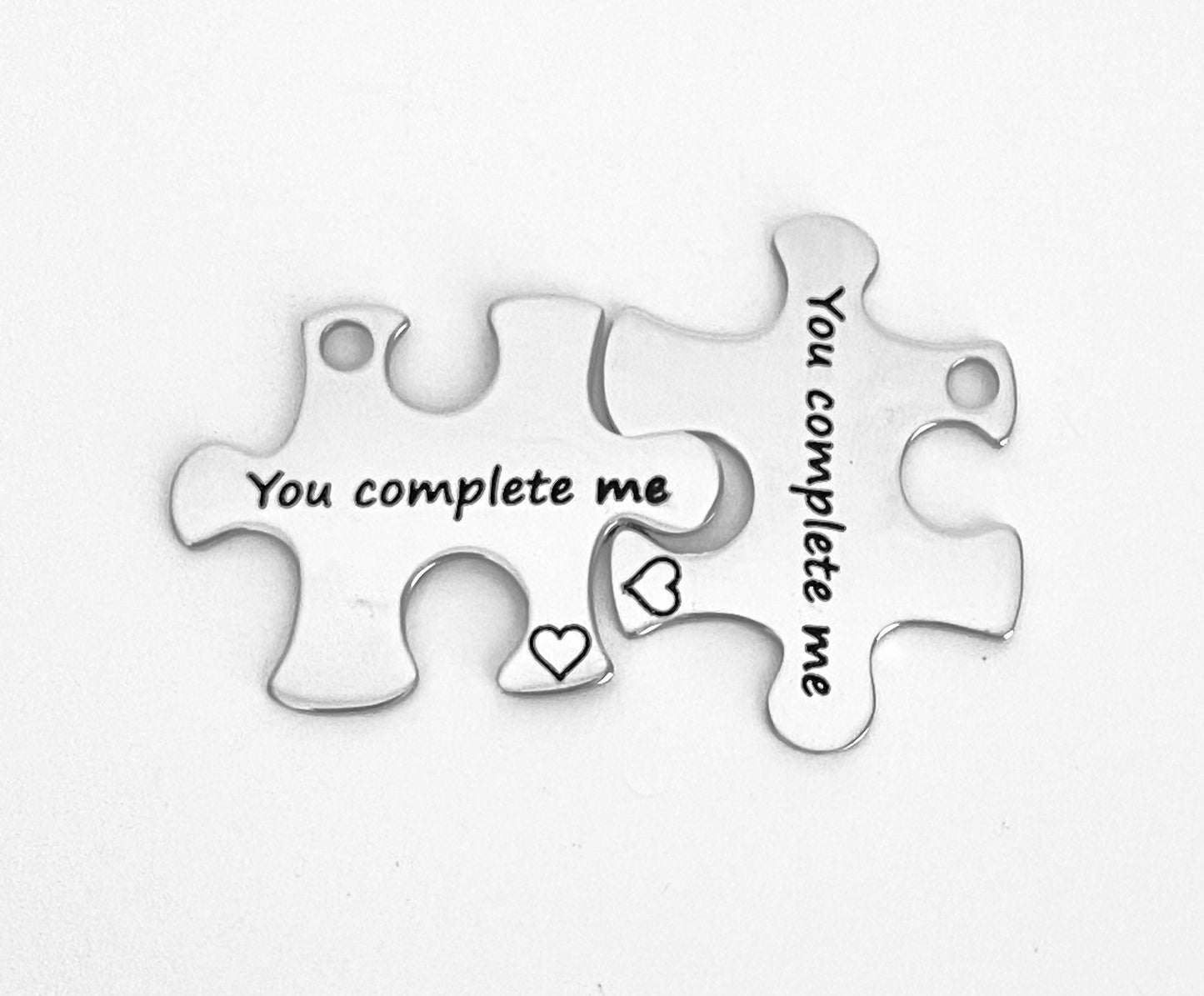 You Complete Me Puzzle Charm