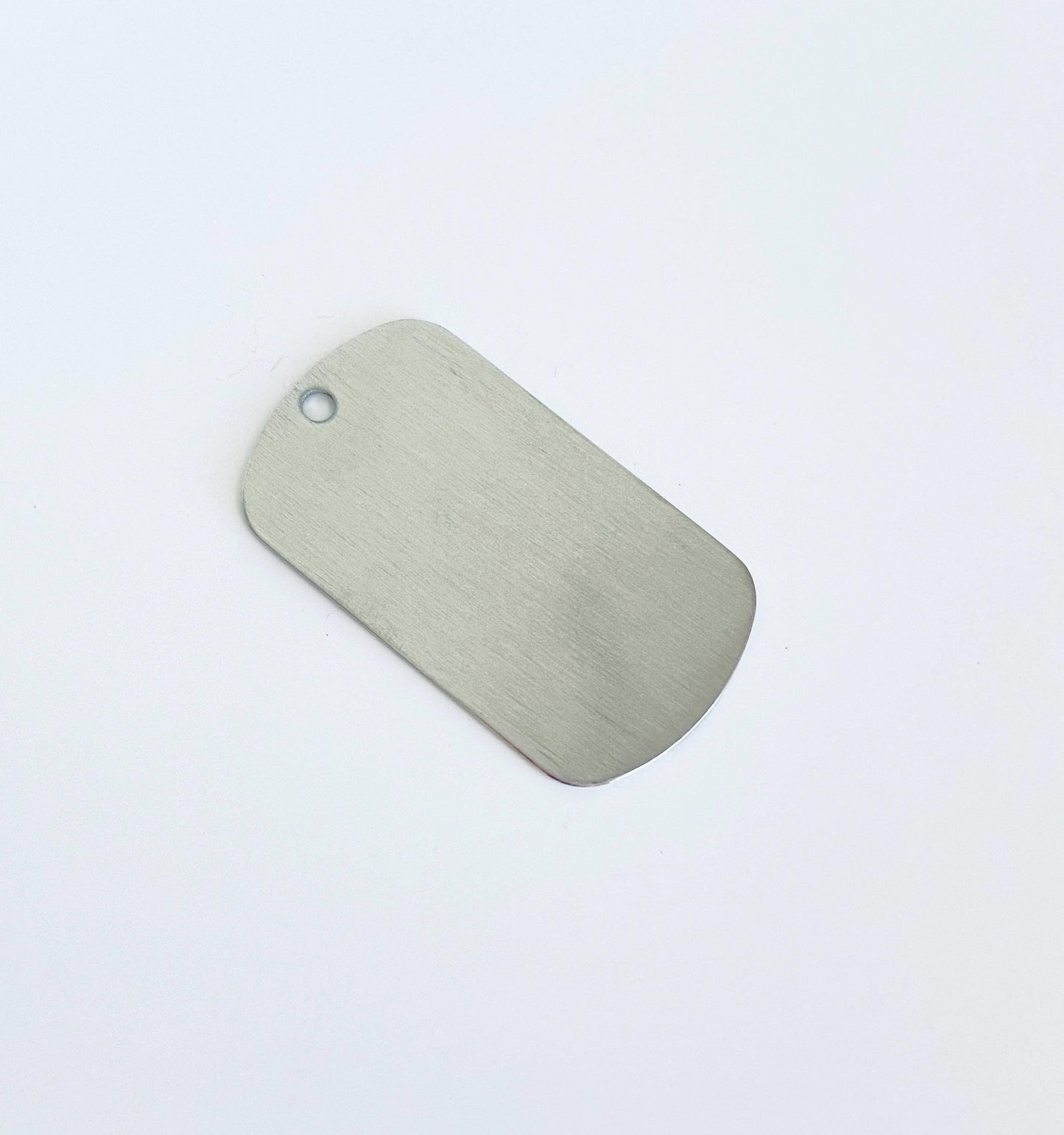 Engravable Stainless Steel Dog Tag Blank (28mm x 50mm)