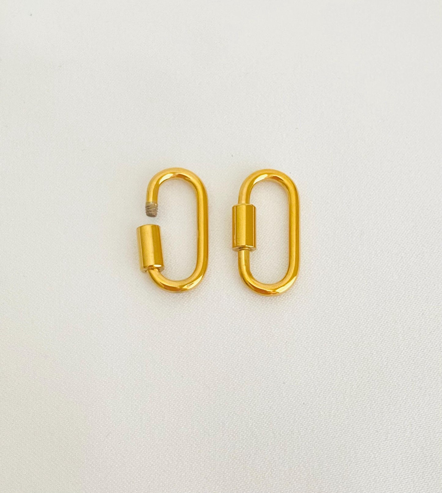 Stainless Steel Oblong Connector Clasp (10mm x 21mm)