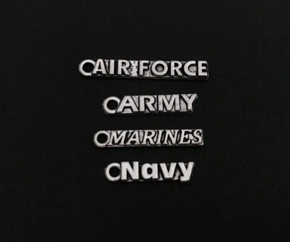 Military Charms - Air Force. Army. Marines. Navy