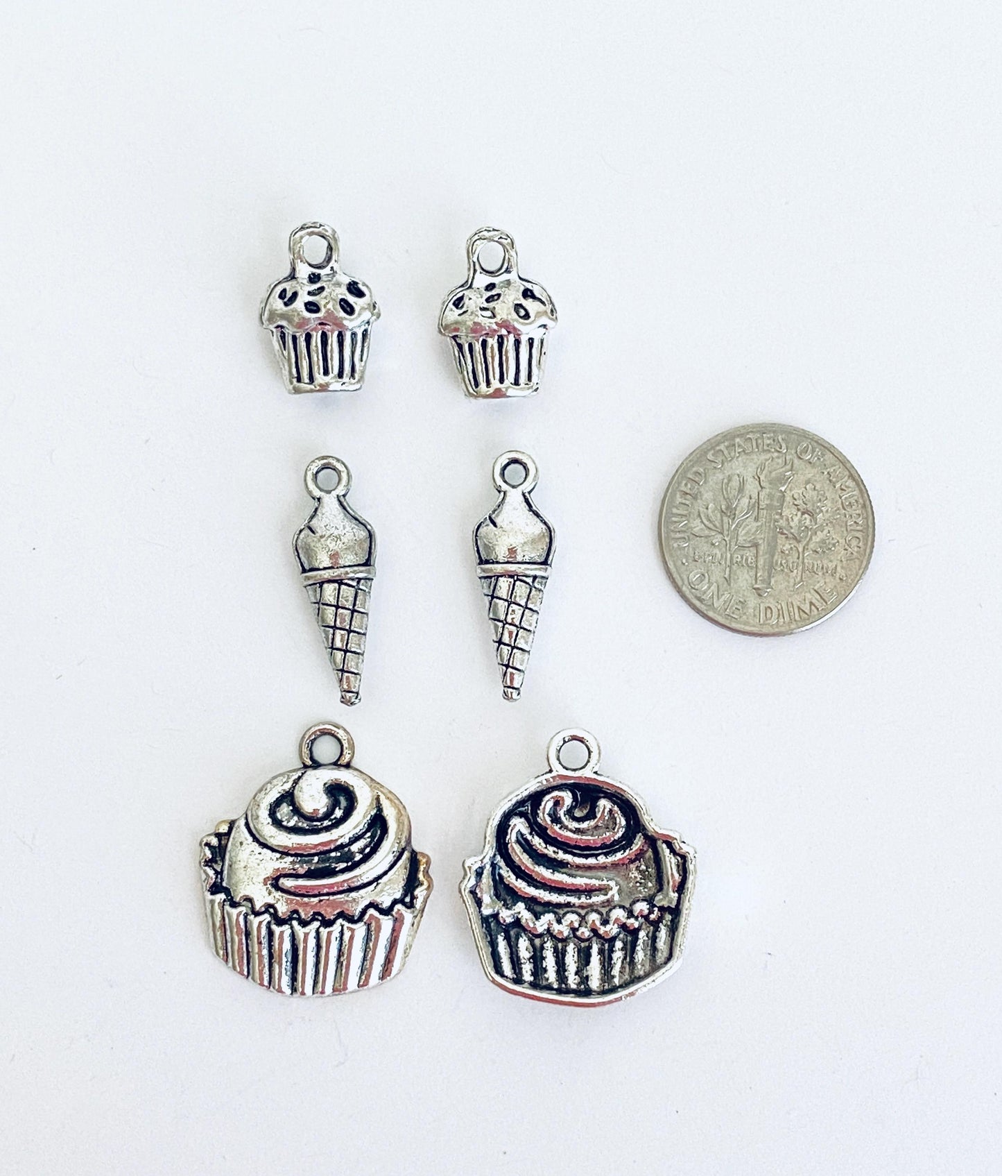 Base Metal Dessert Charm