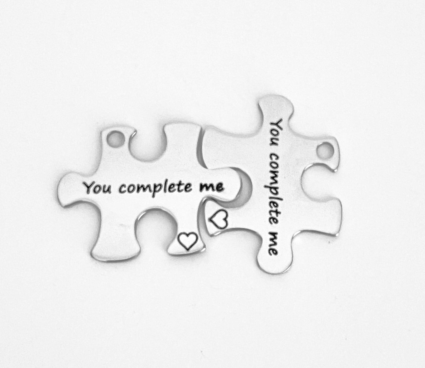 You Complete Me Puzzle Charm