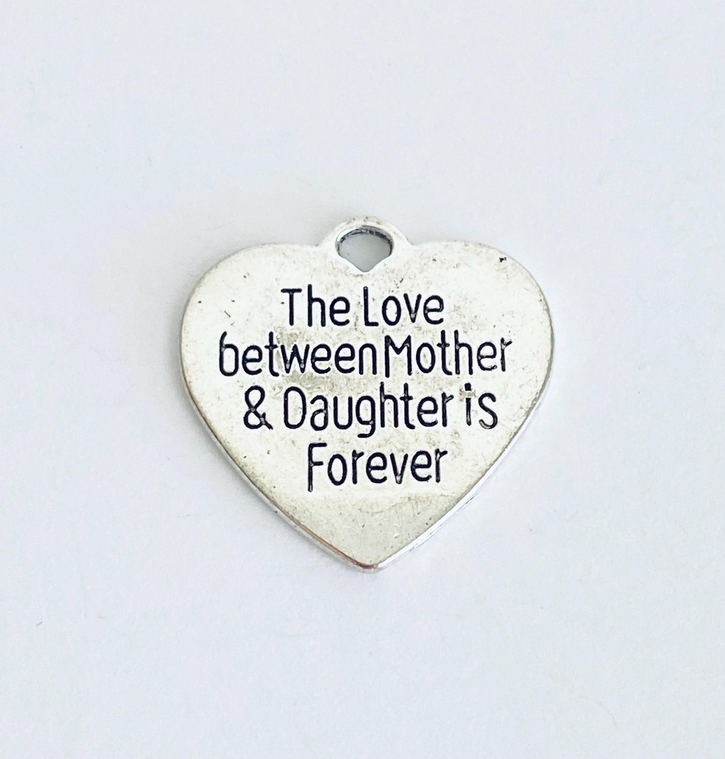 Base Metal Mother & Daughter Forever Heart Charm