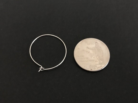 Stainless Steel Wine Charm Hoop (25mm)