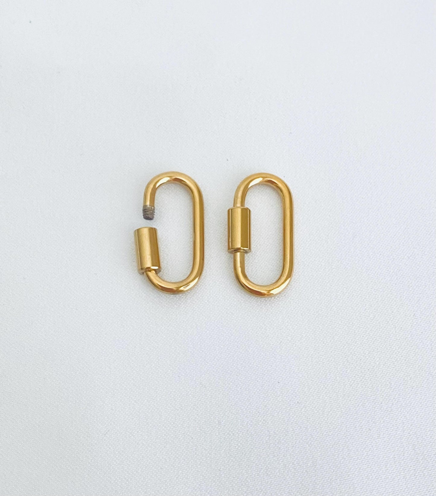 Stainless Steel Oblong Connector Clasp (10mm x 21mm)