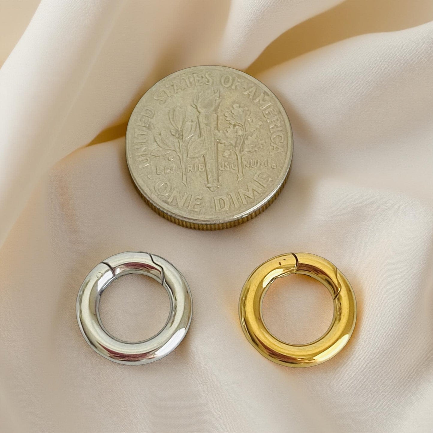 12mm Stainless Steel Round Open Clasp